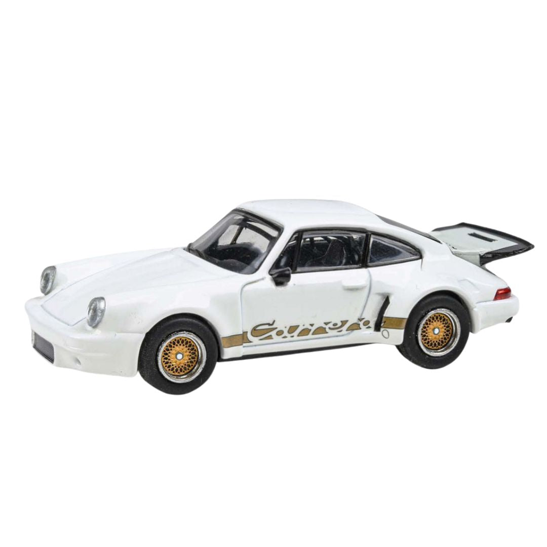 White Porsche 911 Carrera RSR 3.0 1:64 Scale Die-Cast Car by Para64