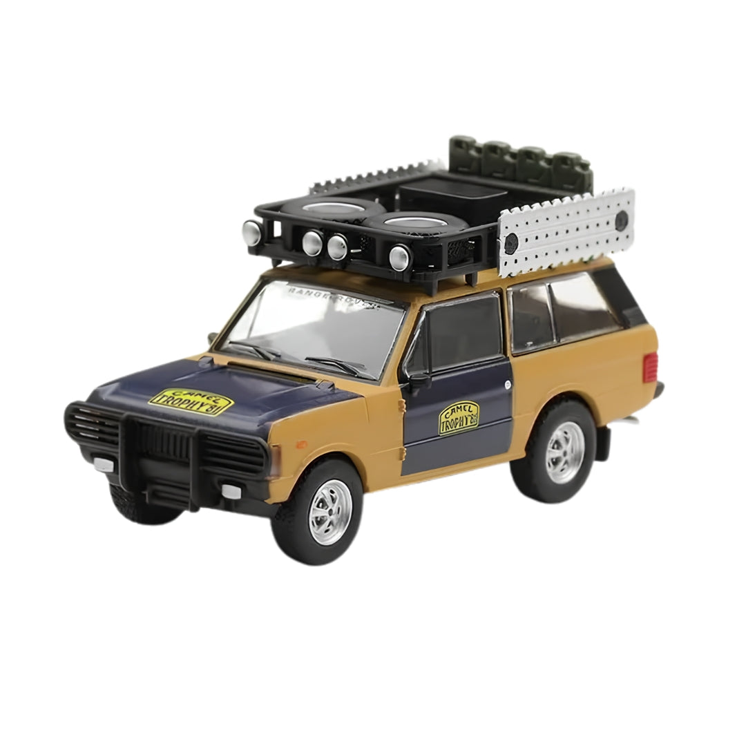 Range Rover 1981 Camel Trophy Sumatra H.Fischer & W.Bays 1:64 Scale Die-Cast Car By Mini Gt