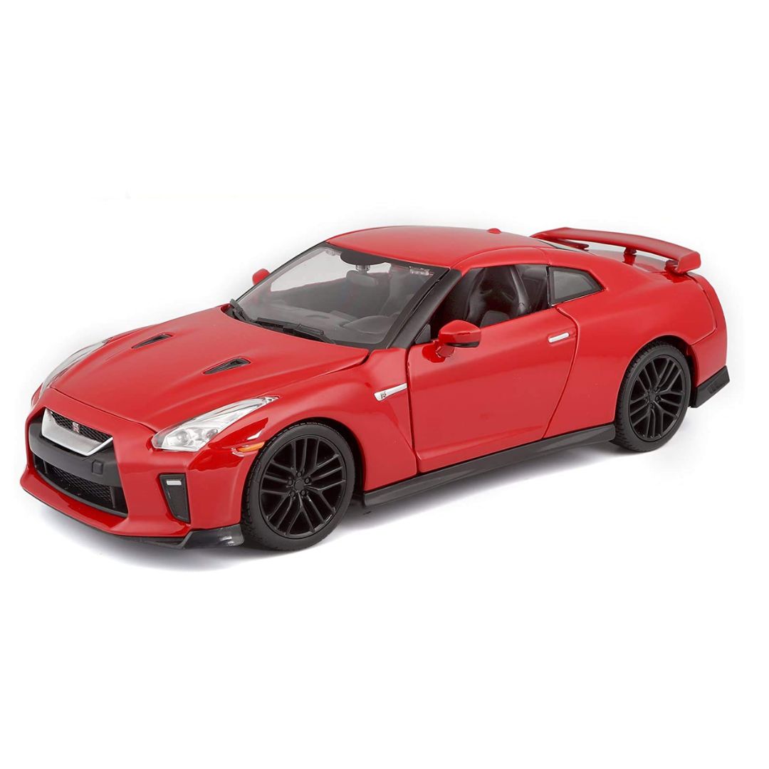 Red Nissan GTR 1:24 Scale Die-Cast Car by Bburago -Bburago - India - www.superherotoystore.com