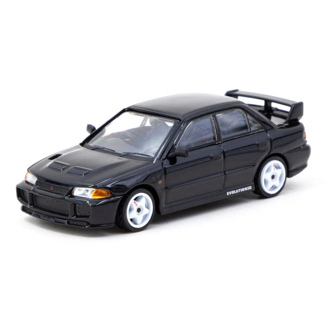 Mitsubishi Lancer Gsr Evolution Iii Black 1/64 Scale Die-Cast Car By Tarmac Works -Tarmac Works - India - www.superherotoystore.com