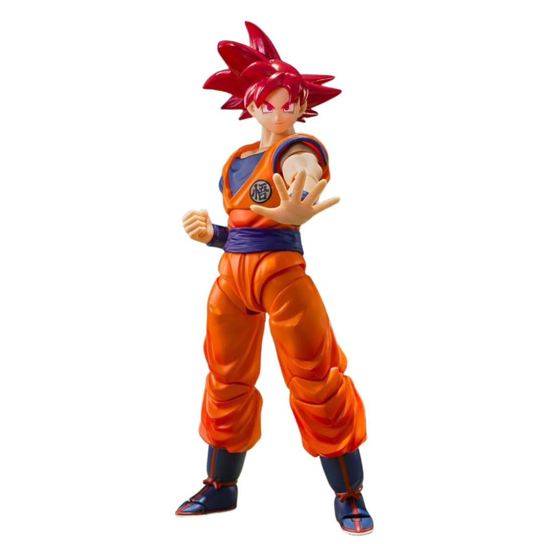 Dragon Ball Super Super Saiyan God Son Goku Saiyan God of Virtue S.H.Figuarts Figure by Bandai -Tamashii Nations - India - www.superherotoystore.com