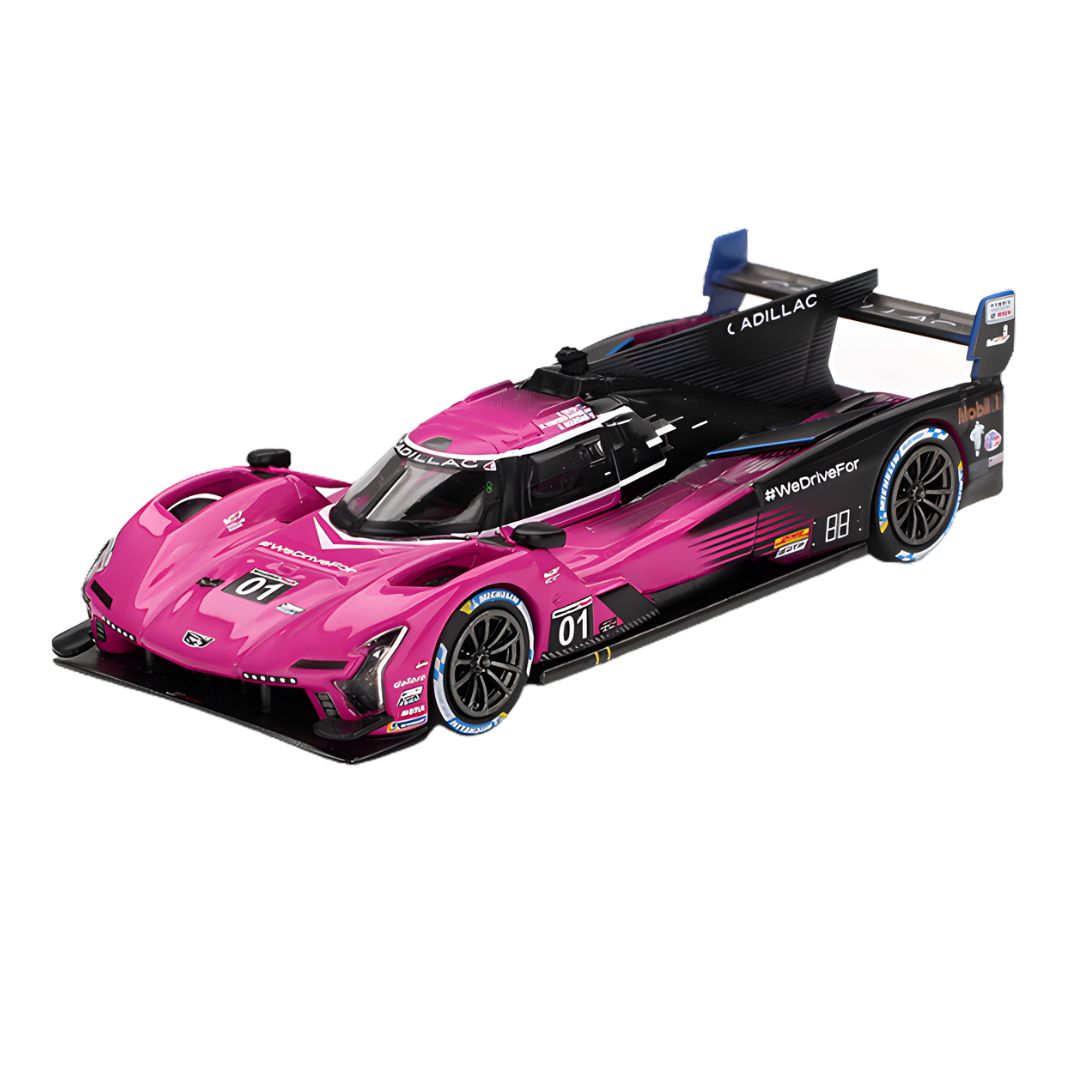 Cadillac V-Series.R #01 Cadillac Racing 2024 IMSA Petit Le Mans 1:64 Scale Die-Cast Car By MiniGT