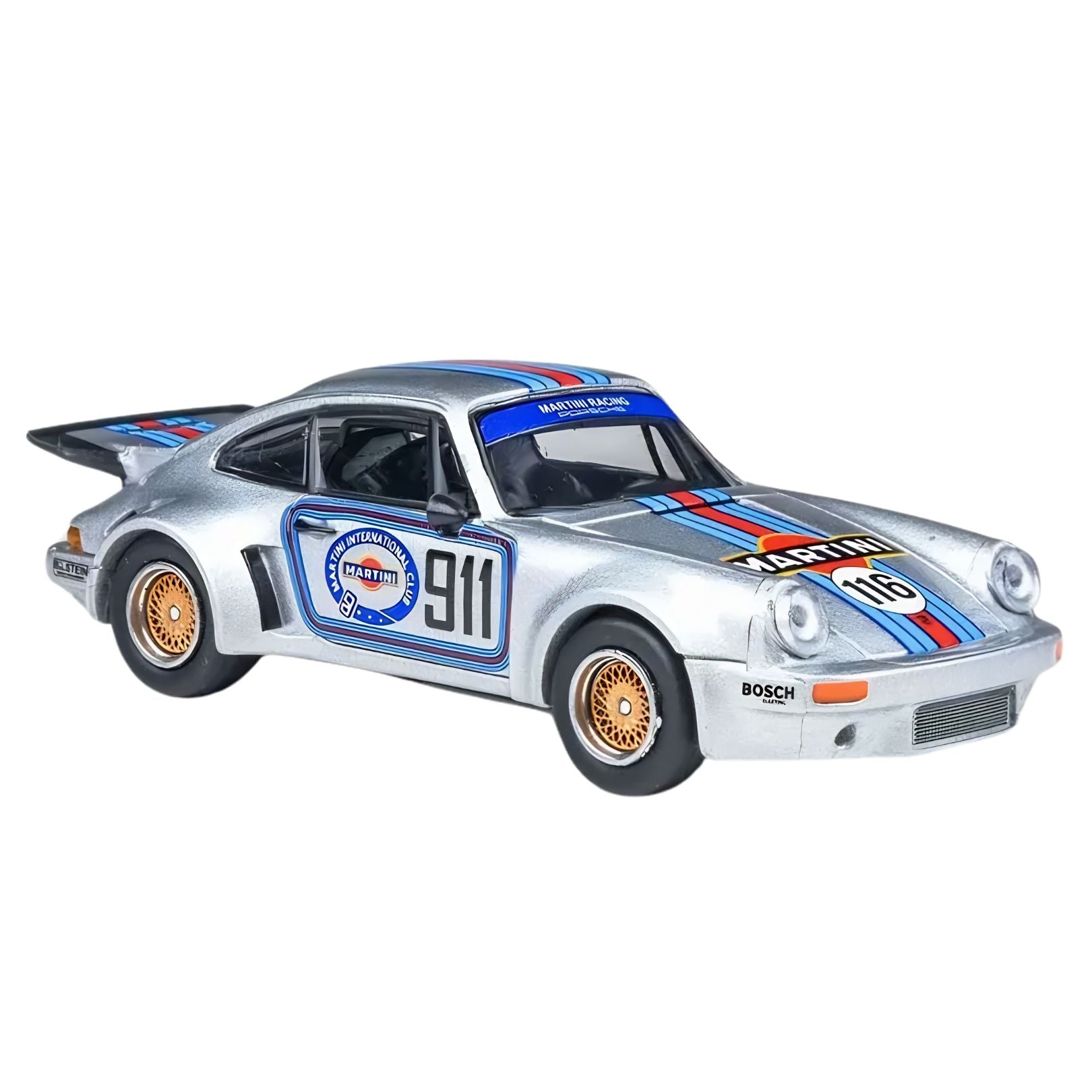 Porsche 911 Carrera 1975 Rsr 3.0 Martini 1:64 Diecast Car By Para64