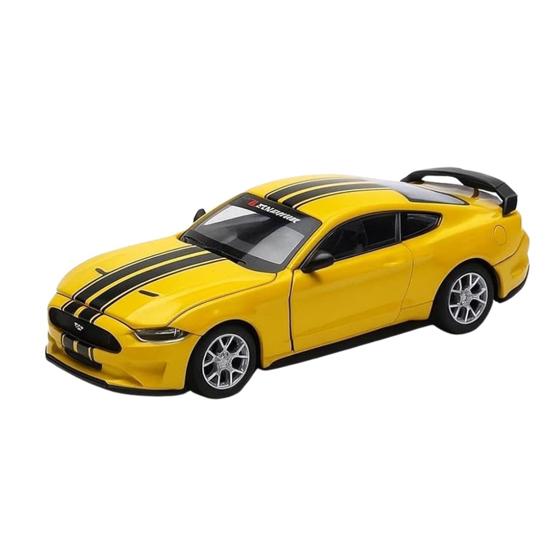 Ford Mustang GT 2018 Yellow 1:42 Scale Assembled Diecast Model Car By CCA -CCA - India - www.superherotoystore.com
