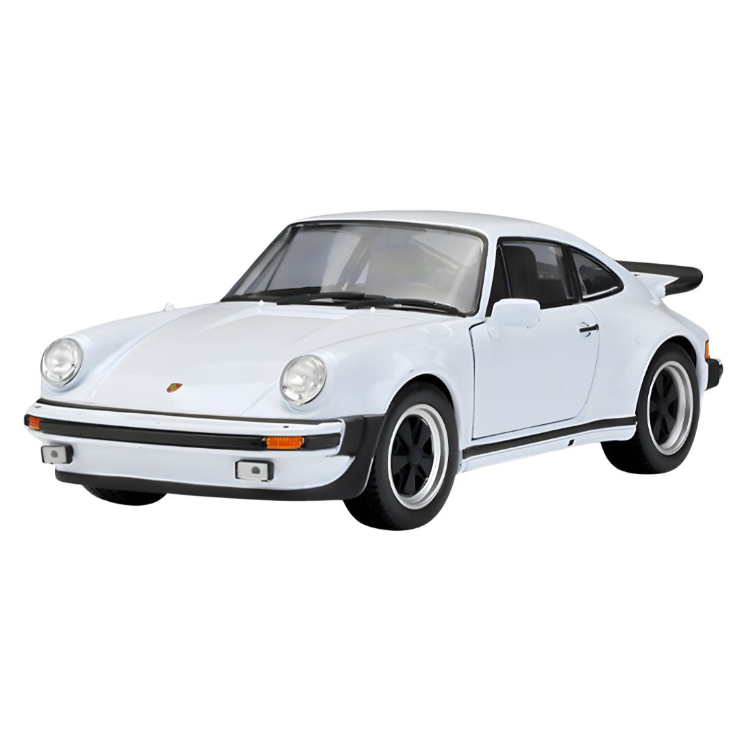 White Porsche 911 Turbo 1:24 Scale Die-Cast Car By Welly -Welly - India - www.superherotoystore.com
