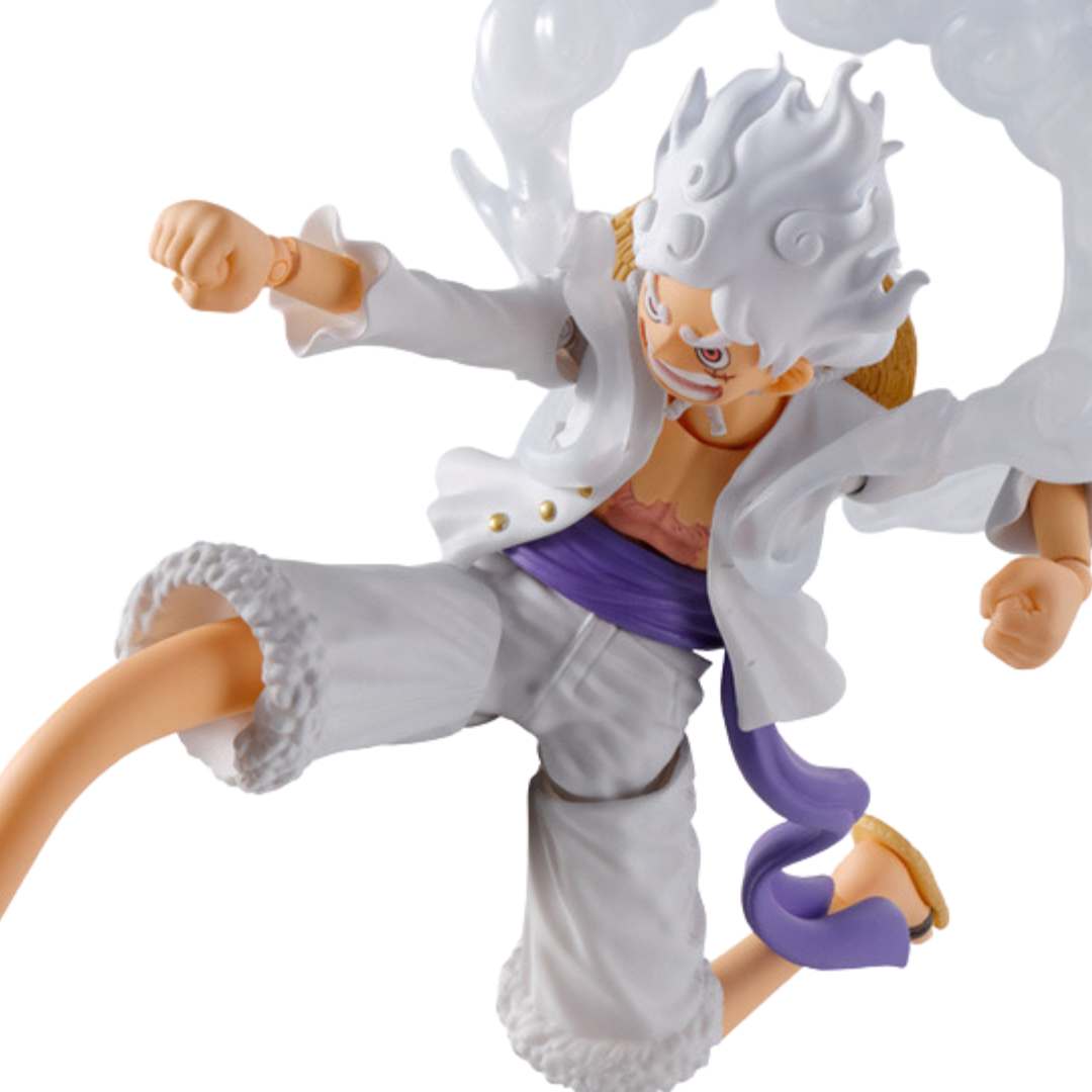 One Piece Monkey D. Luffy Gear5 S.H. Figuarts Figure by Bandai -Tamashii Nations - India - www.superherotoystore.com