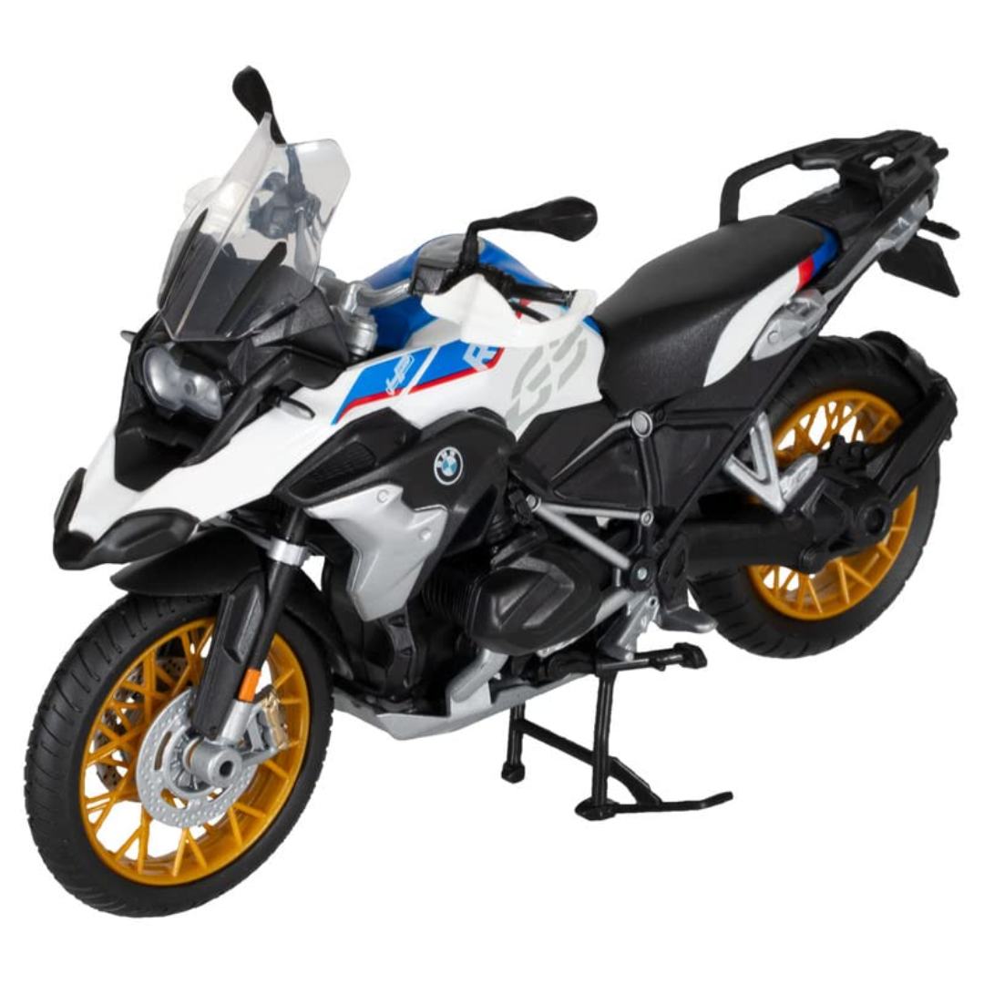 White Blue BMW R1250 GS 1:12 Scale Bike by Maisto -Maisto - India - www.superherotoystore.com