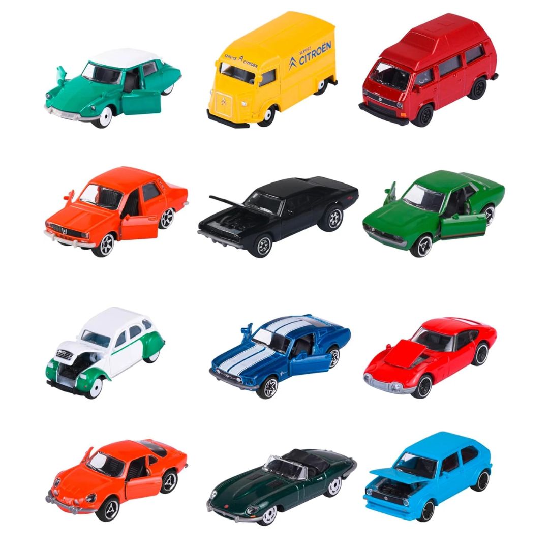 Vintage 6 Diecast Cars Assortment  By Majorette By Majorette