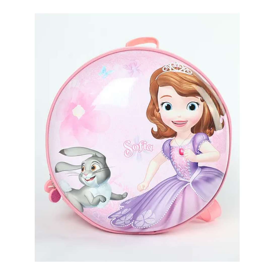 DISNEY SOFIA ROUND SHAPE HARDSHELL BAG - PINK  by Mesuca -Mesuca - India - www.superherotoystore.com