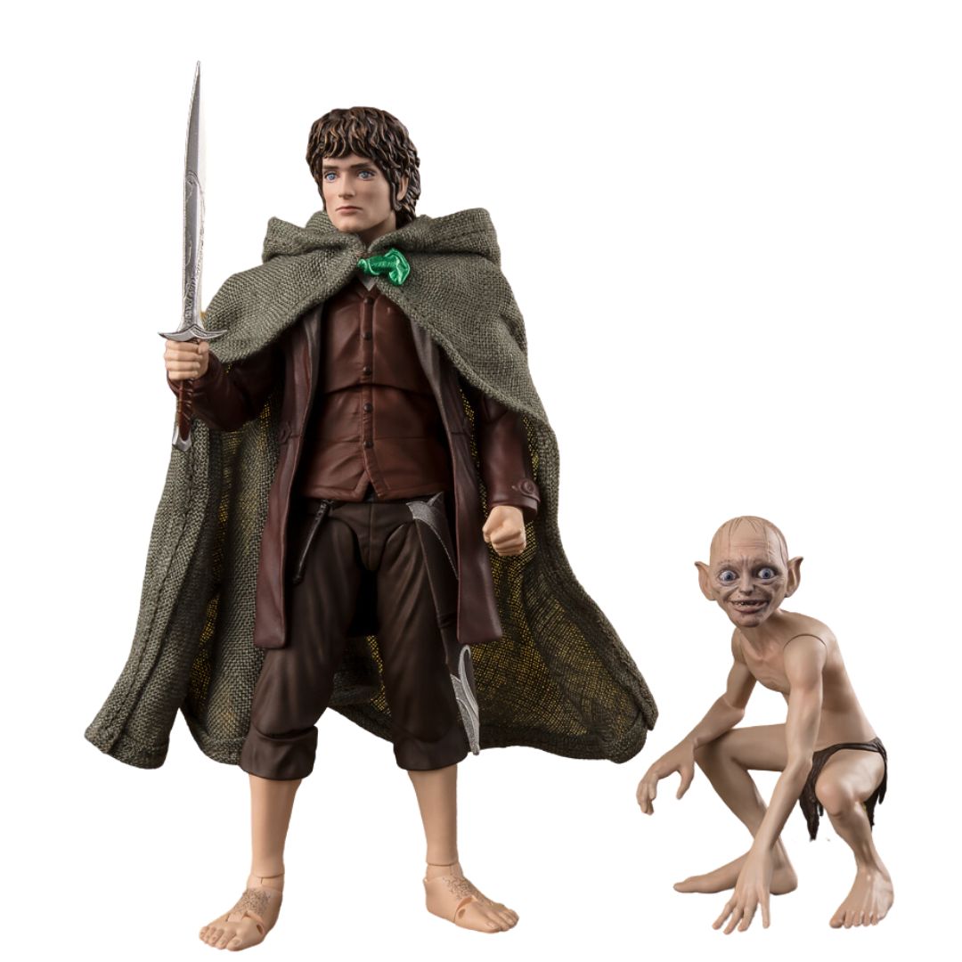 The Lord Of The Rings: The Fellowship Of The Ring Frodo Baggins &amp; Gollum S.H.Figuarts By Tamashii Nations -Tamashii Nations - India - www.superherotoystore.com