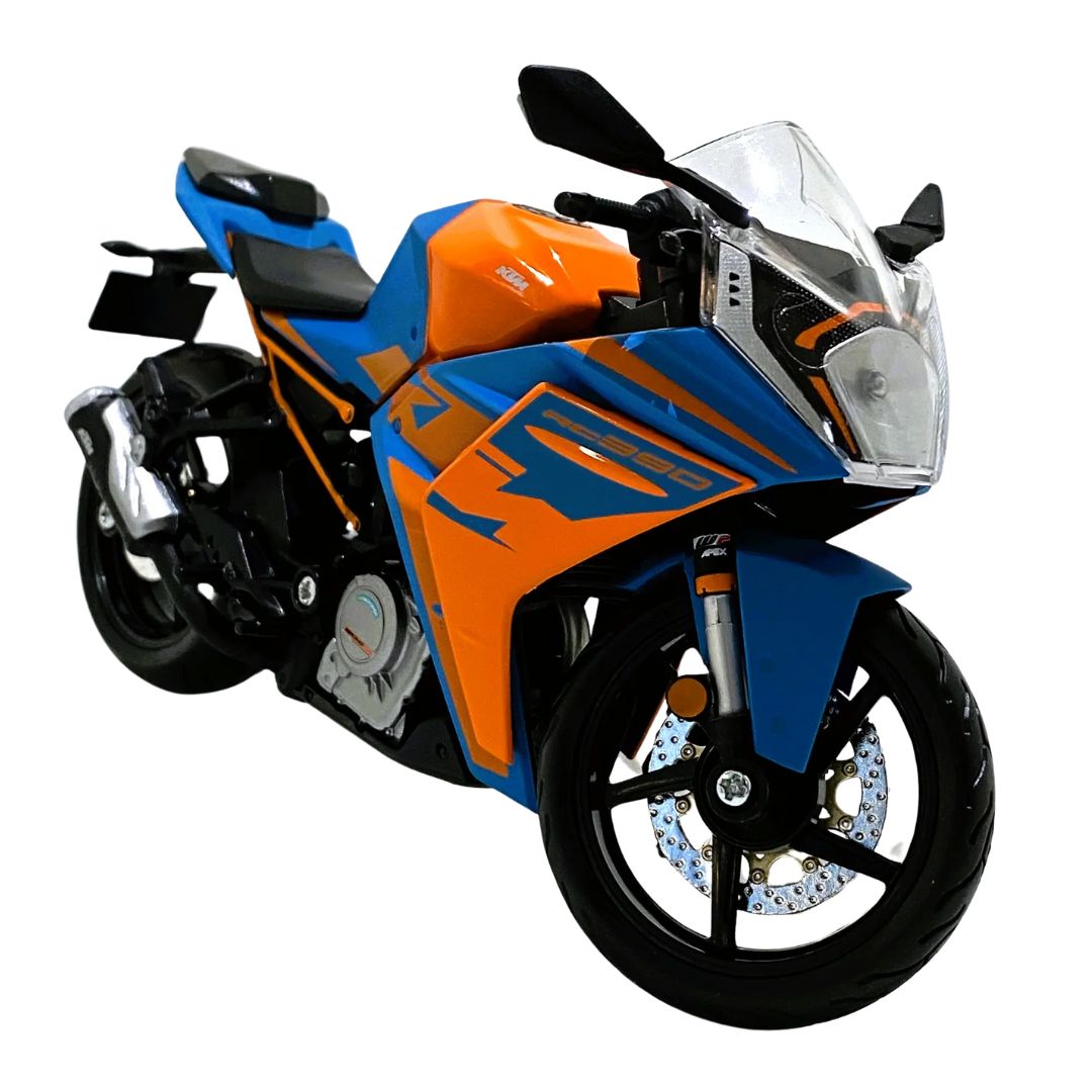 Blue - Orange KTM RC 390 1:18 Scale MODEL Die-cast Bike By Maisto -Maisto - India - www.superherotoystore.com