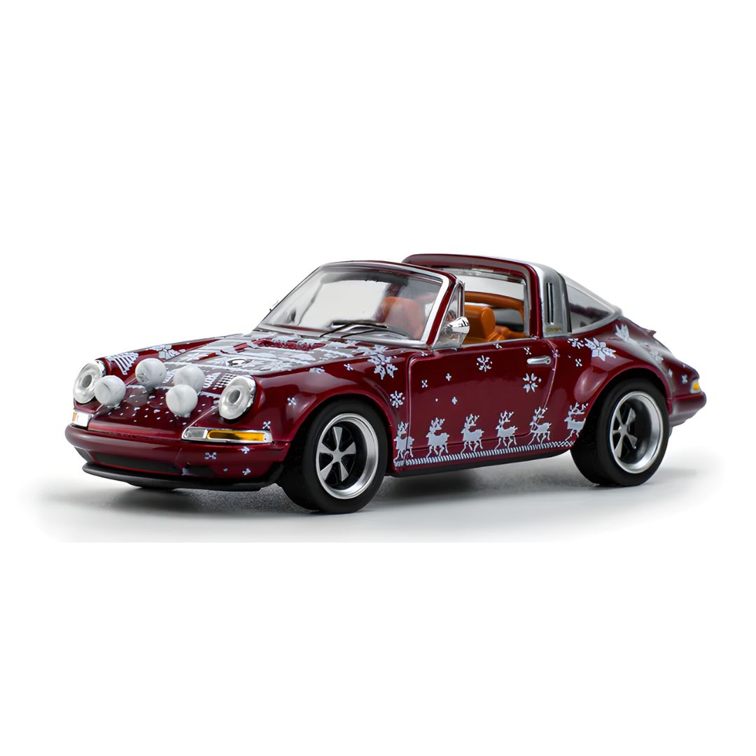 Singer Targa Christmas Edition 2023 1:64 Diecast Car By Pop Race -Pop Race - India - www.superherotoystore.com