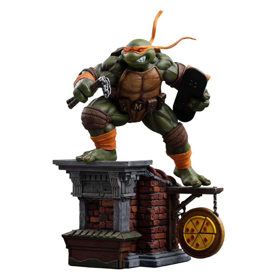 Teenage Mutant Ninja Turtles Michelangelo Statue By Iron Studios