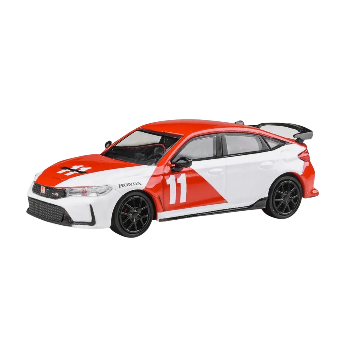 Honda Civic Type R Fl5 1965 Mexico Gp Heritage White Red1:64 Die-Cast Car By Para64