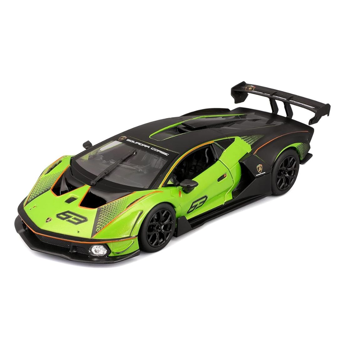 Green Lamborghini Essenza SCV12 1:24 Scale Die-Cast Car by Bburago -Bburago - India - www.superherotoystore.com