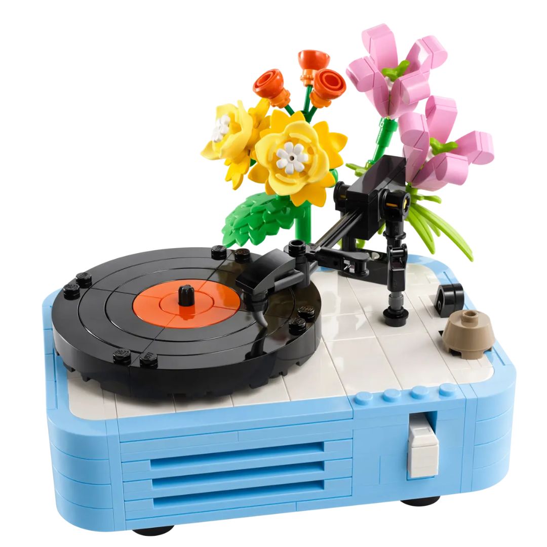 Record Player With Flowers By Lego -Lego - India - www.superherotoystore.com