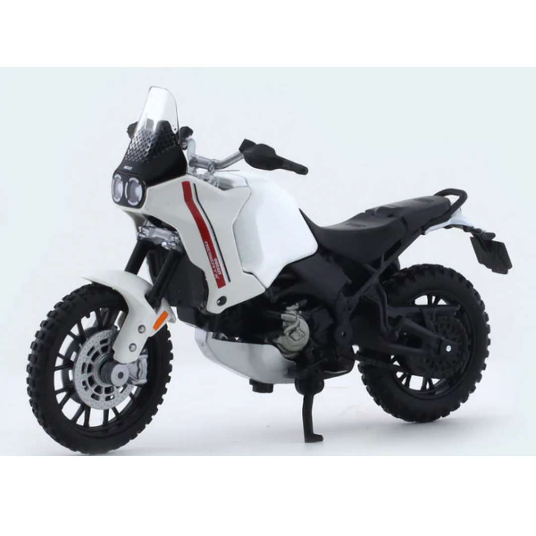 White DUCATI DESERT X By Maisto -Maisto - India - www.superherotoystore.com