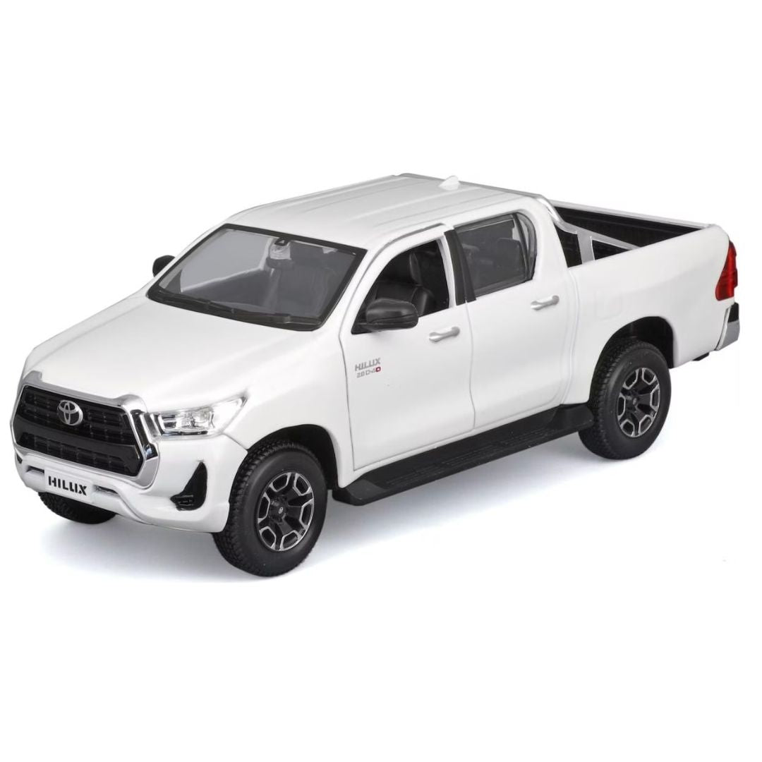White Toyota Hilux 1:27 Scale Die-Cast Car by Maisto -Maisto - India - www.superherotoystore.com