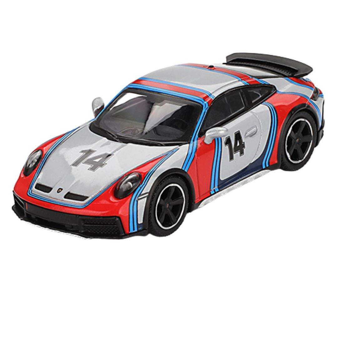 Ice Grey Metallic "Rally 1978" Porsche 911 Dakar 1:64 Scale Die-Cast Car By Mini GT
