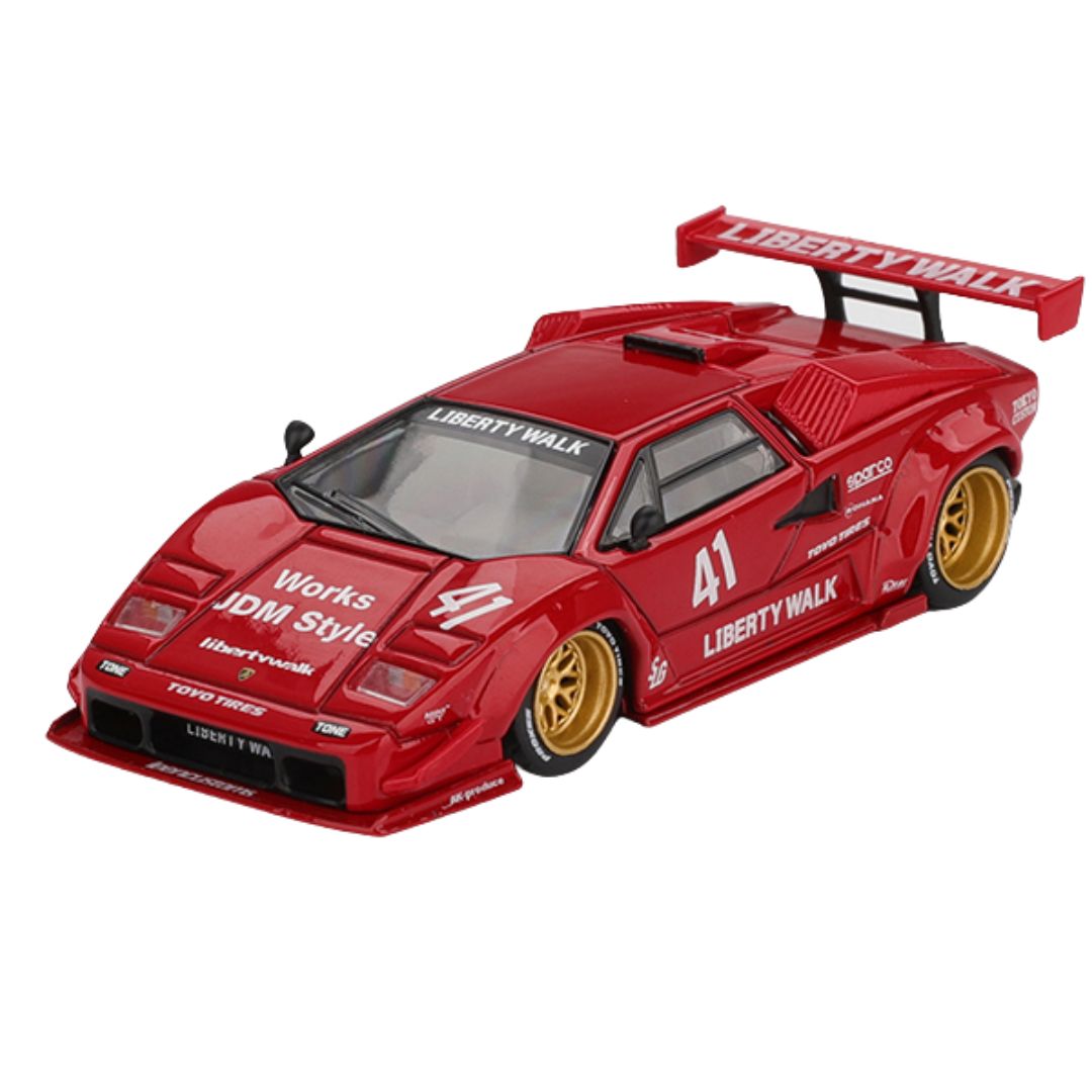 Lamborghini Countach Lb-Works Red 1:64 Die-Cast Car By Mini Gt By Mini Gt -Mini GT - India - www.superherotoystore.com
