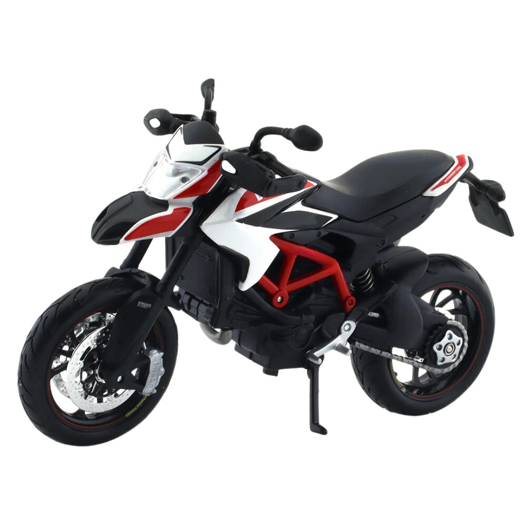 White Ducati Hypermotard SP 1:12 Scale Bike by Maisto -Maisto - India - www.superherotoystore.com