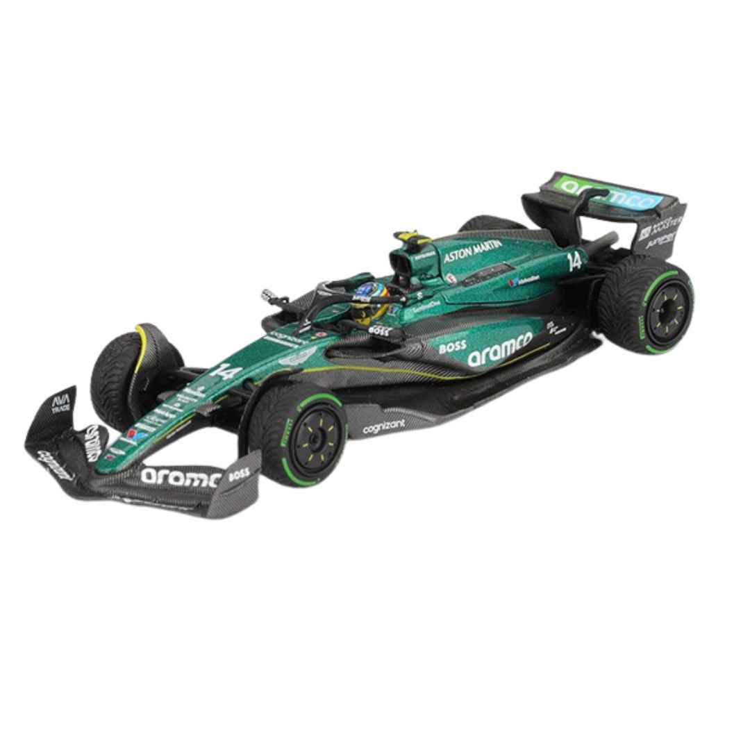 Aston Martin AMR24 #14 Fernando Alonso 2024 F1 2024 Canadian GP 1:64 Scale Die-Cast Car By Mini GT
