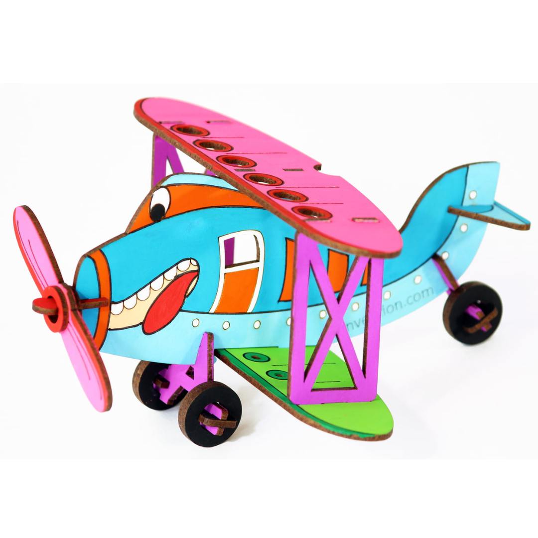 3D Coloring Model - Bi-Plane -Funvention - India - www.superherotoystore.com