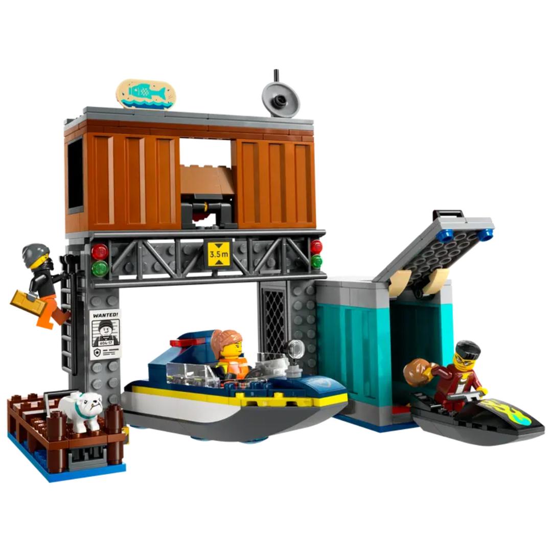 Lego City Police Speedboat and Crooks&#39; Hideout -Lego - India - www.superherotoystore.com