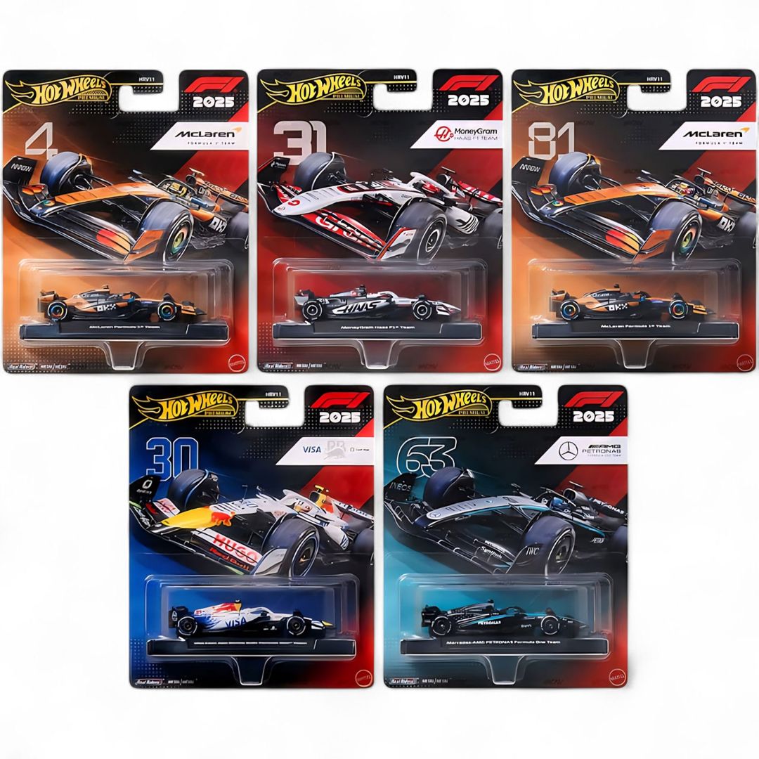 Hot Wheels Premium F1 Assortment 1:64 Scale Die-Cast Assortment Set 6 -Hot Wheels - India - www.superherotoystore.com