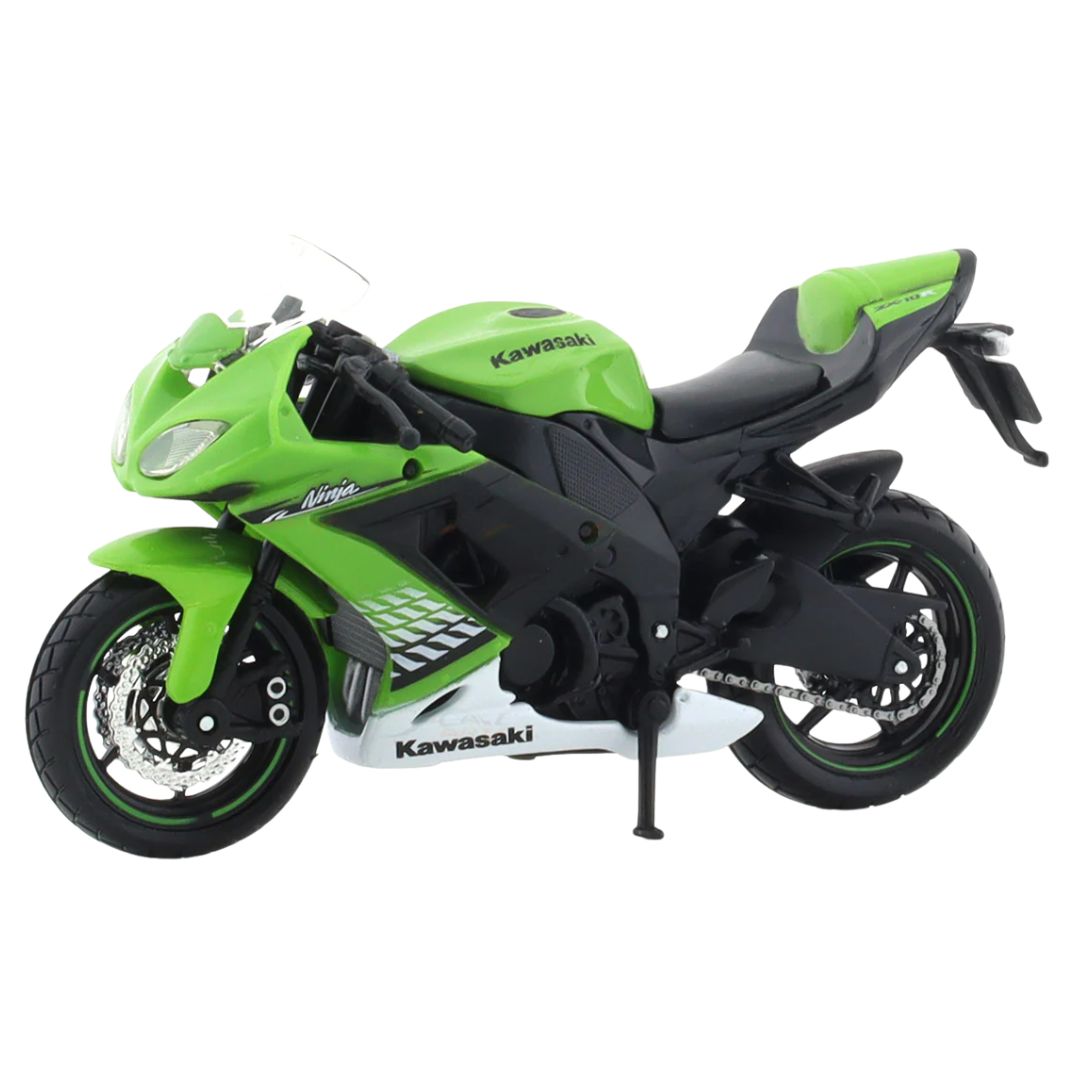 KAWASAKI NINJA ZX 1O R 1:18 Scale Die-Cast Model Bike by Maisto -Bburago - India - www.superherotoystore.com