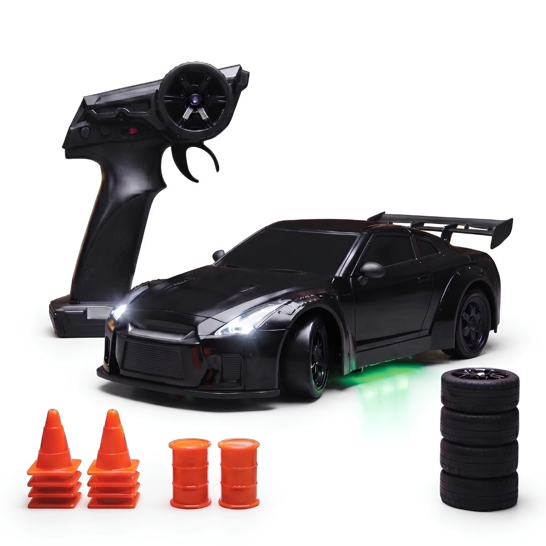 Flare – Remote Control Drifter 1:24 Scale Black   Car By Legend Of Toys