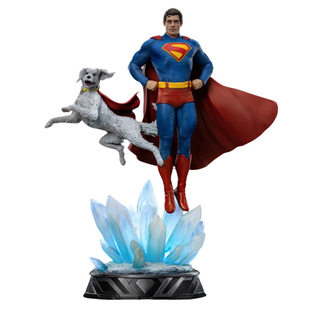 Superman & Krypto Art Scale Statue By Iron Studios -Iron Studios - India - www.superherotoystore.com
