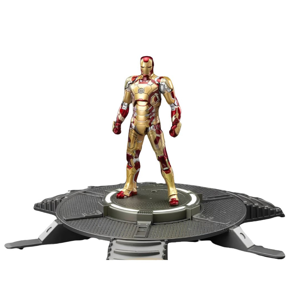 Iron Man Mk42 & Light Up Base Set By Zd Toys