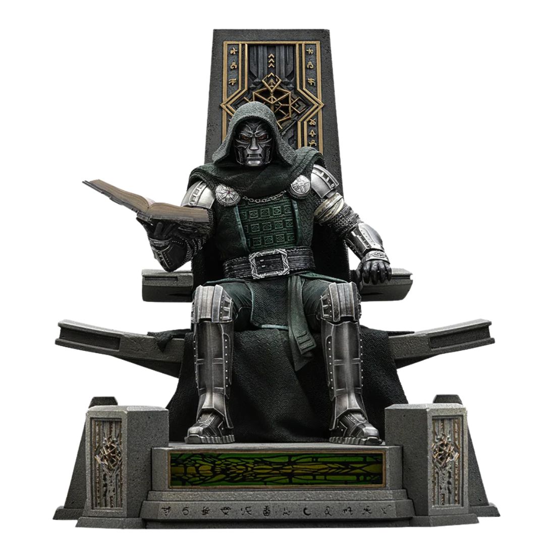 Avengers: Doomsday Doctor Doom On Throne Statue By Iron Studios
