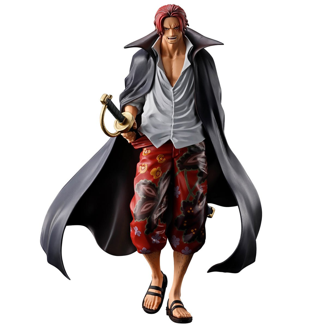 One Piece Shanks Red Hair Pirates Masterlise Expiece Ichibansho Statue By Bandai -Bandai - India - www.superherotoystore.com
