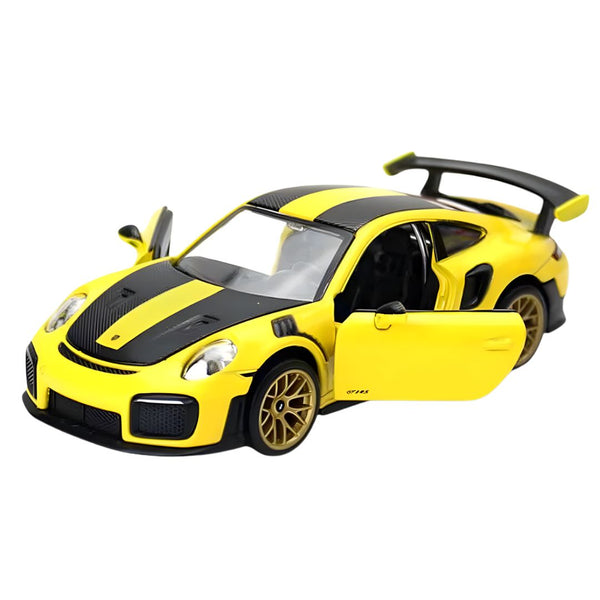 Yellow Porsche 911 GT2 RS 1:32 Scale Die-Cast Car By MSZ