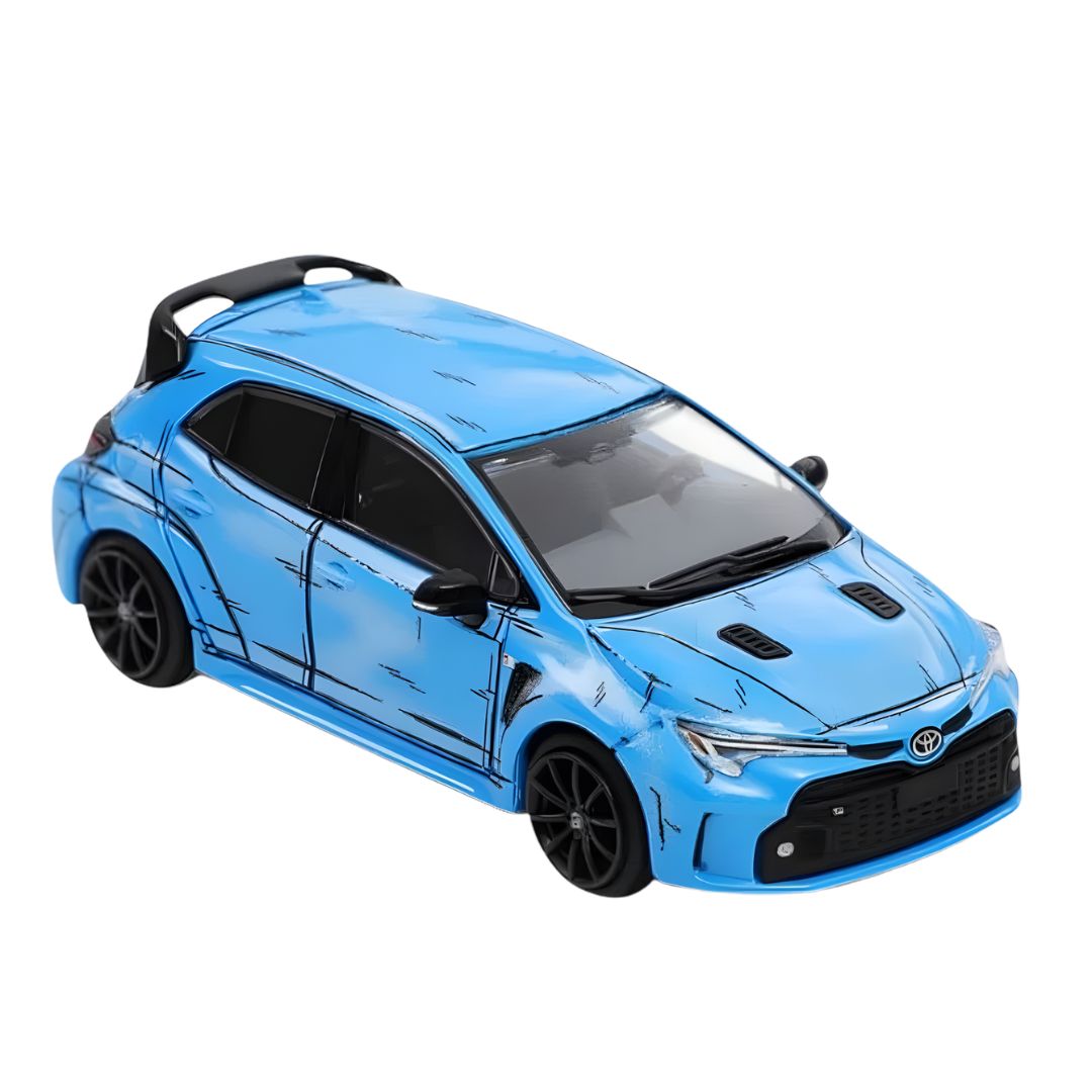 2022 Manga Blue Version Toyota GR Corolla RHD 1:64 Scale Die-Cast Car by GCD -GCD - India - www.superherotoystore.com