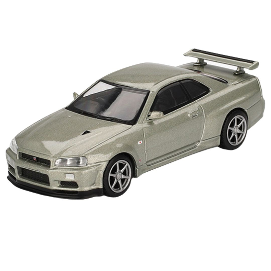 Nissan Skyline GT-R (R34) V-Spec II Nür Millenium Jade 1:64 Scale Die-Cast Car By Mini GT -Mini GT - India - www.superherotoystore.com