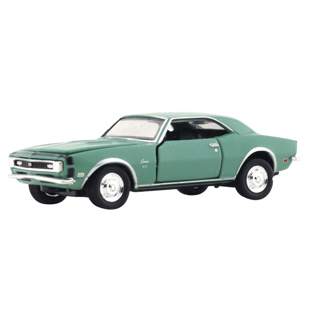 Green 1968 Chevrolet Camaro SS 350 1:64 Scale Die-Cast Car by M2 Machines