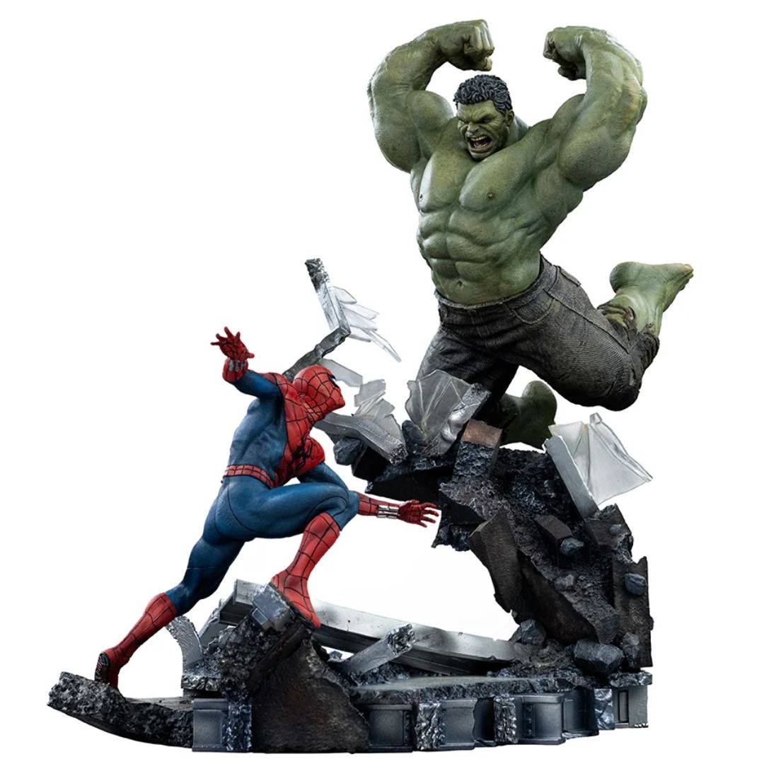 Spider-Man: Brand New Day Spider-Man Vs Hulk Statue By Iron Studios -Iron Studios - India - www.superherotoystore.com