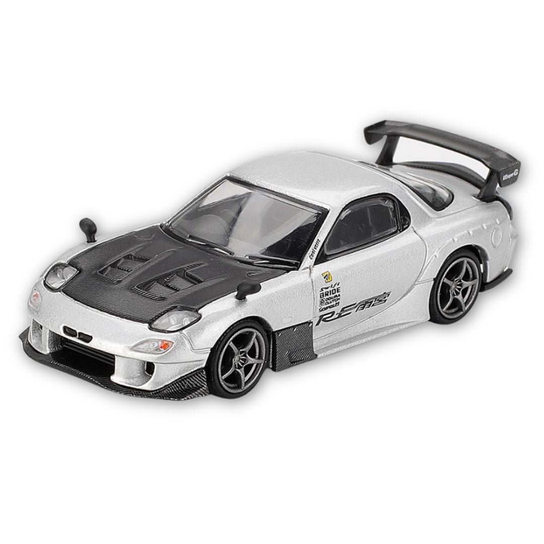 Mazda RX-7 1:64 Silver Die-cast Car by Mini GT -Mini GT - India - www.superherotoystore.com