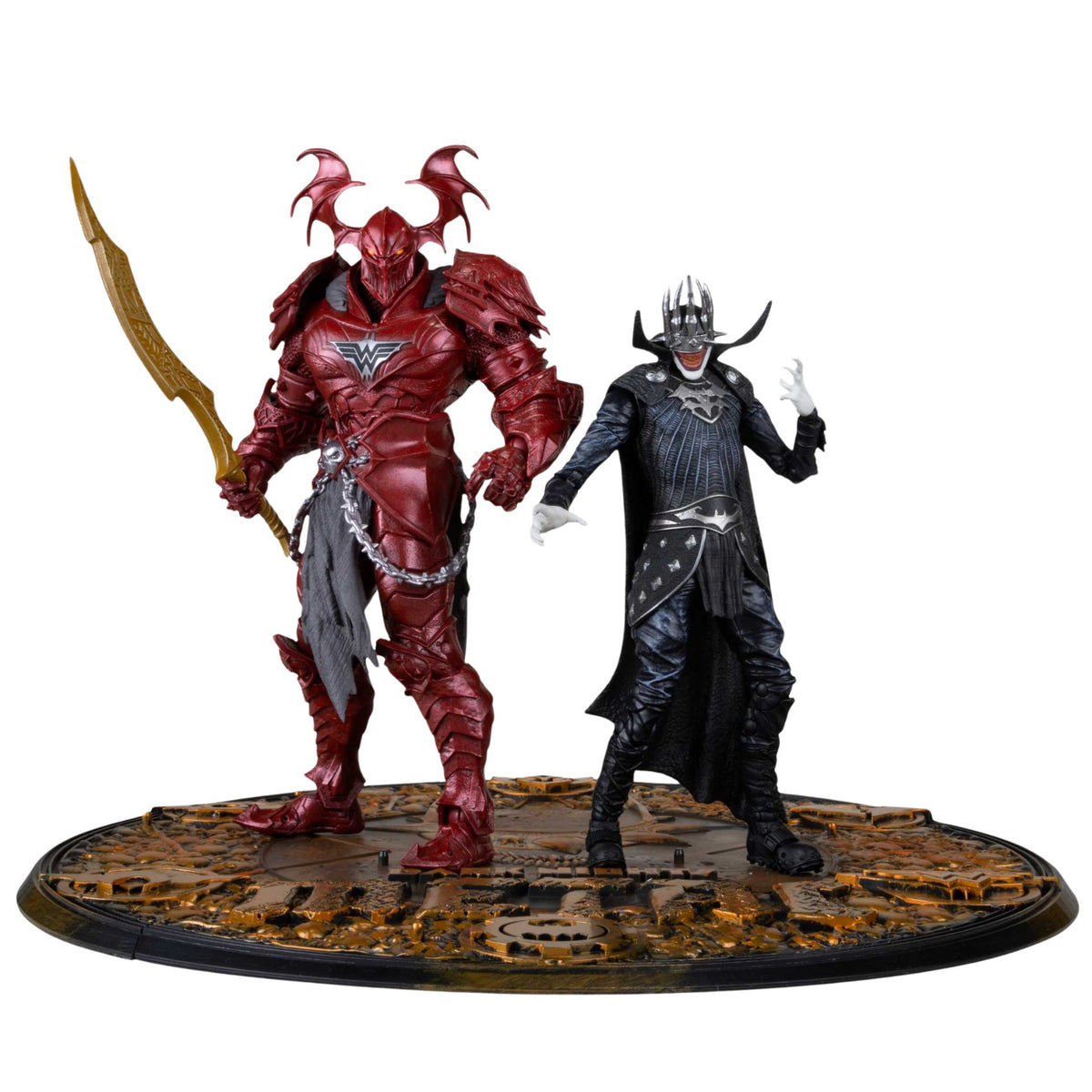Batman Who Laughs #4 (Knight Armor) &amp; Merciless (Dark Multiverse) Action Figure By Mcfarlane Toys -McFarlane Toys - India - www.superherotoystore.com