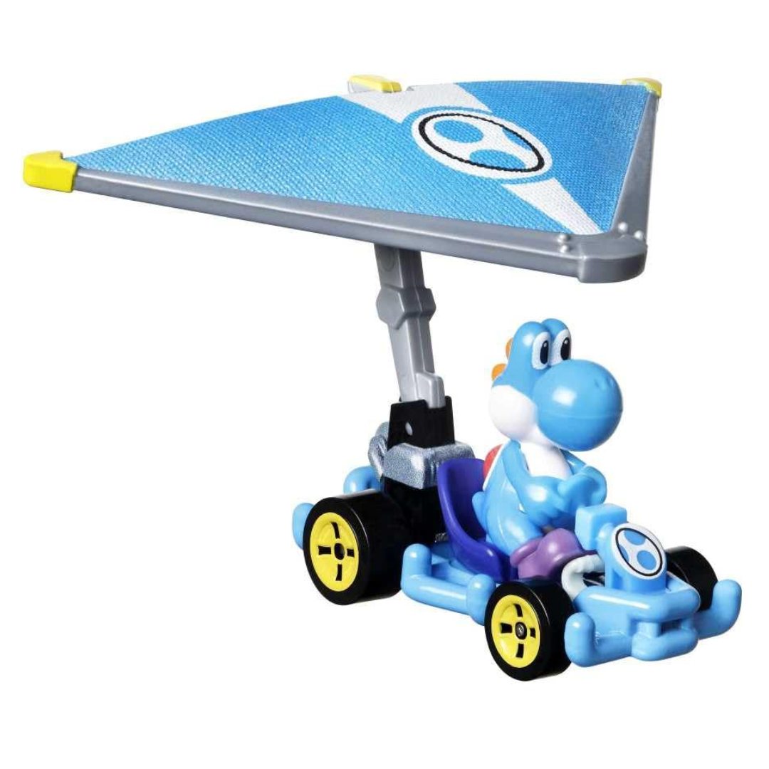 Mario Kart Blue Yoshi Pipe Frame + Super Glider Die-Cast Car By Hot Wheels -Hot Wheels - India - www.superherotoystore.com