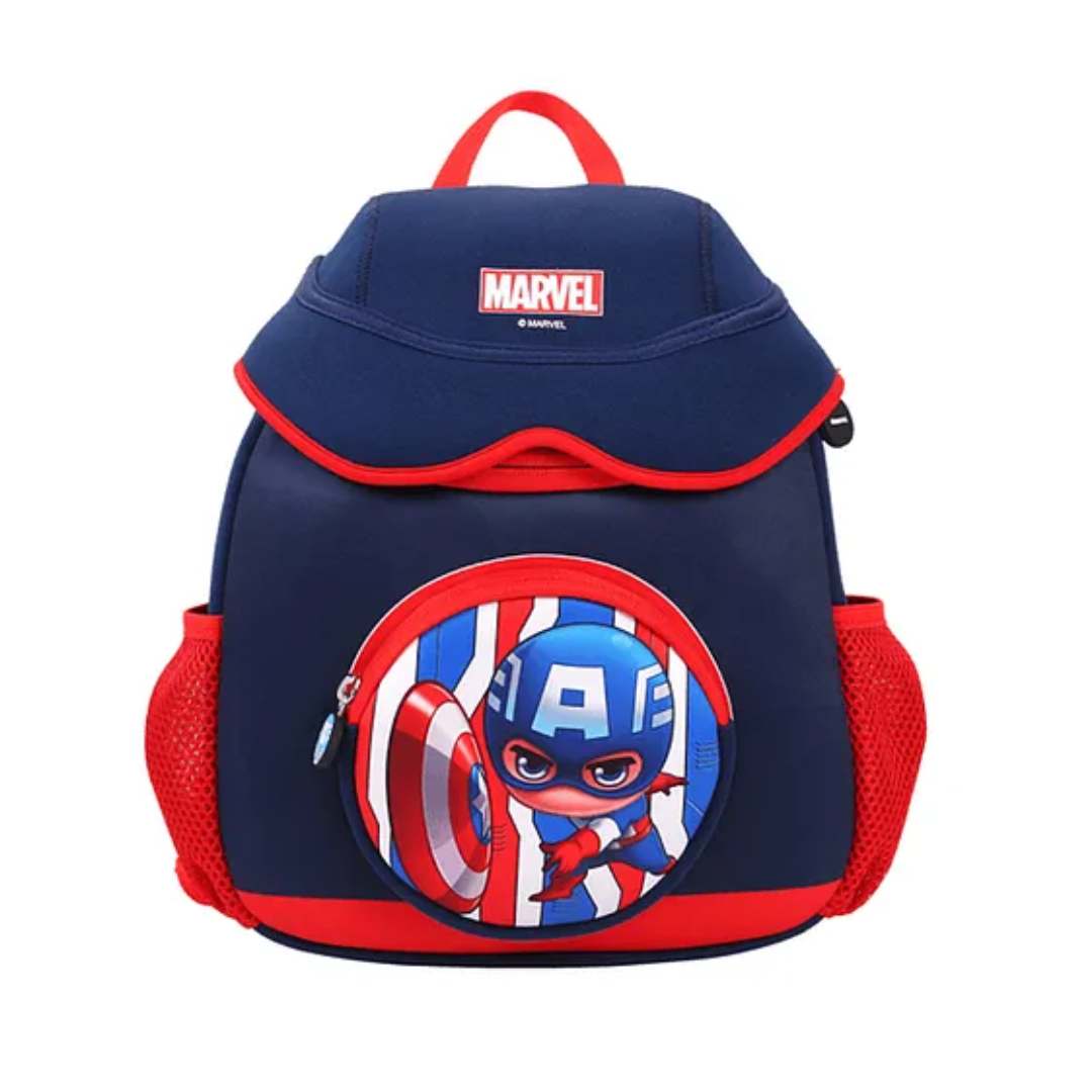 MARVEL CAPTAIN AMERICA KIDS SOFT BACK PACK - NAVY BLUE by Mesuca -Mesuca - India - www.superherotoystore.com