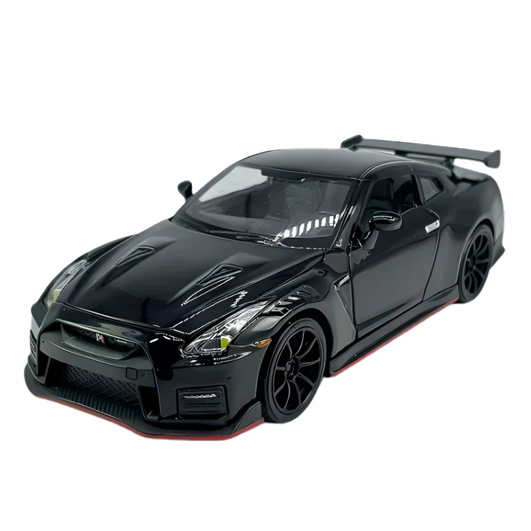 Black Nissan Gt-R Nismo(R35) 1:32 Scale Die-Cast Car By Rmz City -Rmz City - India - www.superherotoystore.com