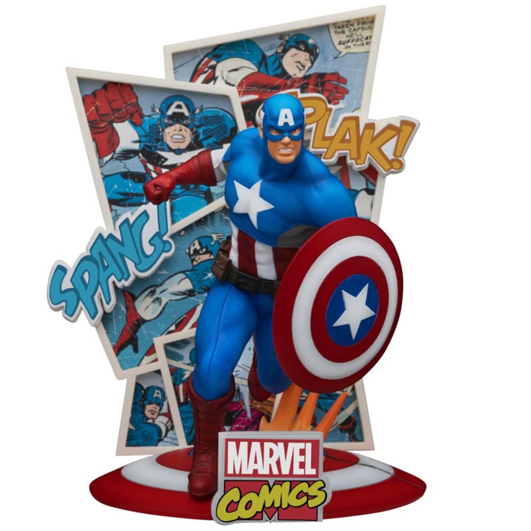 Marvel Comics 60th Anniversary Captain America D-Stage Statue by Beast Kingdom -Beast Kingdom - India - www.superherotoystore.com