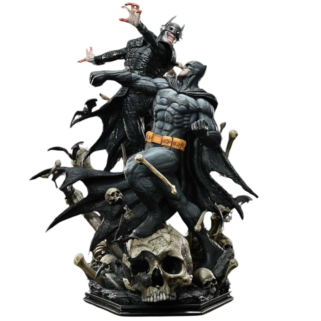 Dark Nights: Metal (Comics) Batman versus Batman Who Laughs statue (Design by David Finch) by Prime1 Studios -Prime 1 Studio - India - www.superherotoystore.com