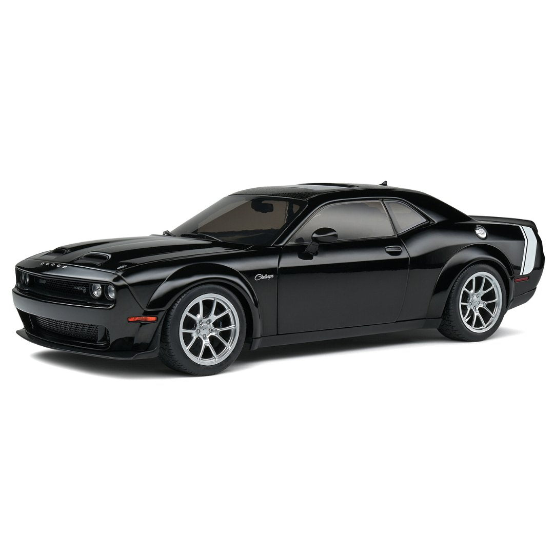 Black 2023 Dodge Challenger SRT Hellcat Redeye Widebody Black Ghost 1:18 Scale die-cast car by Solido -Solido - India - www.superherotoystore.com