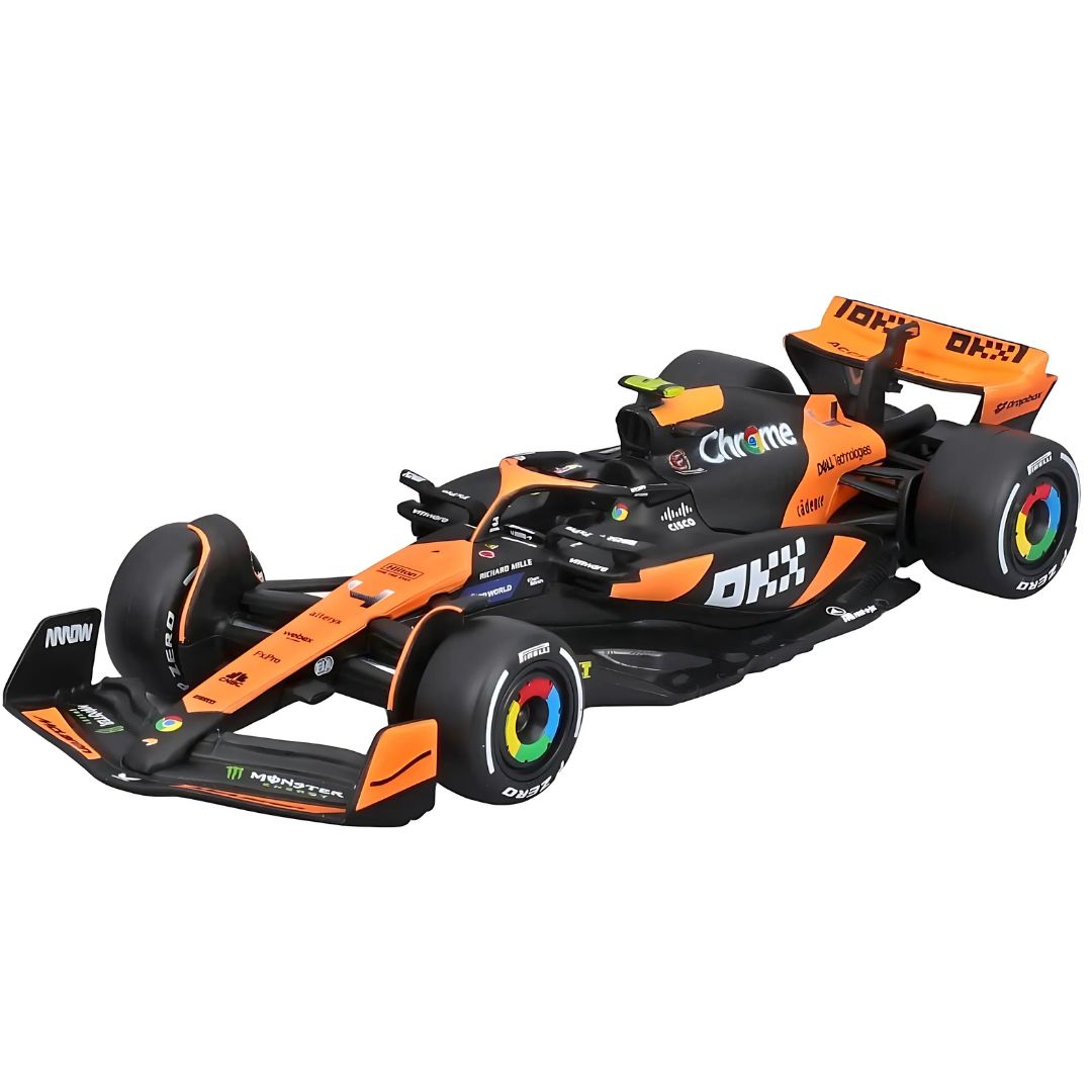 F1 Mclaren MCL38 Miami GP 1:43 Scale Die-Cast Car By Bburago -Bburago - India - www.superherotoystore.com