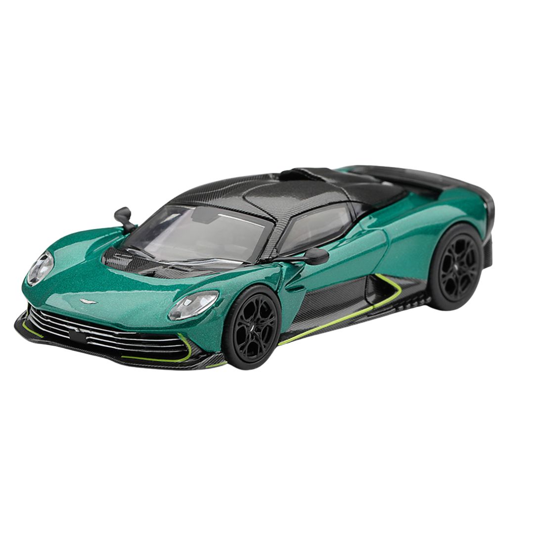 Aston Martin Valhalla Podium Green 1:64 Scale Die-Cast Car By Mini Gt
